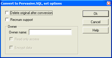 Non-Database Mode Panel