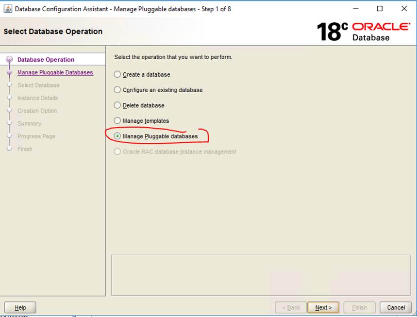 Manage Pluggable Databases