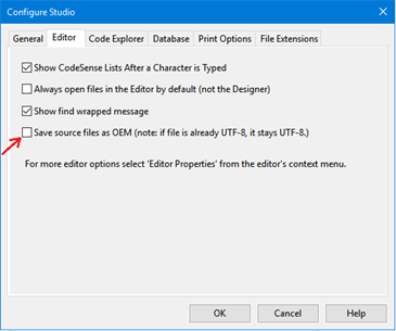 Configure Studio