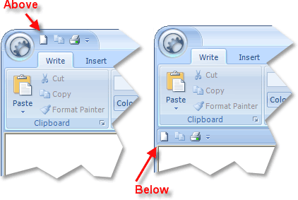 Quick Access Bar