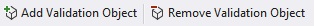 Validation Objects Toolbar