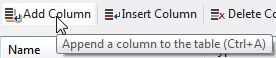 Add Column Toolbar Button