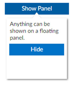 cWebFloatingPanel by button